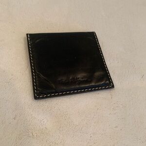Black Leather Wallet by True Religion